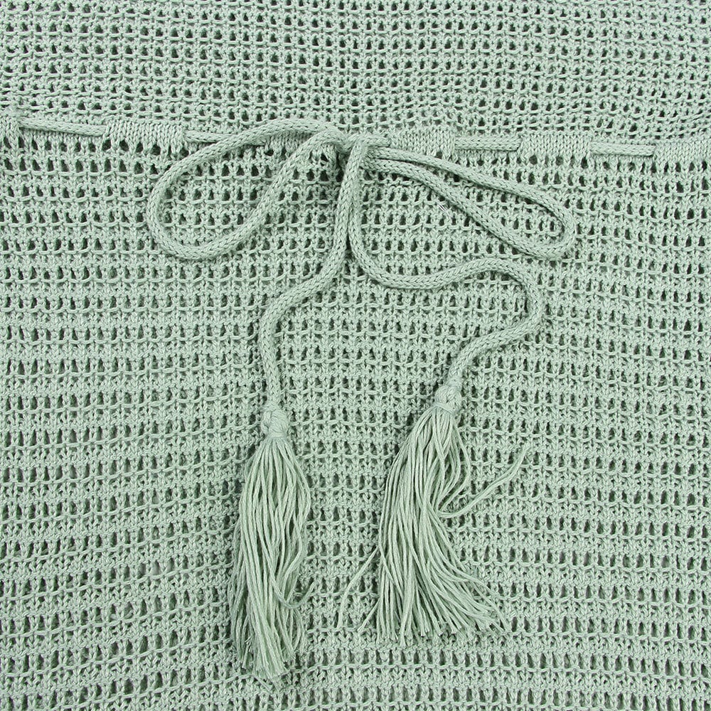 Crochet Tassels Cover-Up Dress