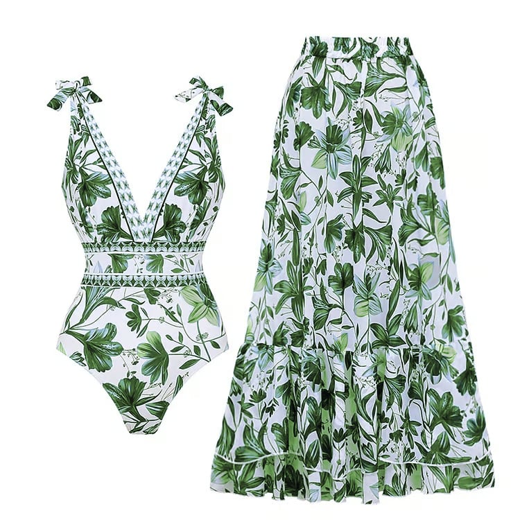 Dbvacay  Reversible Tie-shoulder Bikini Swimsuit Set