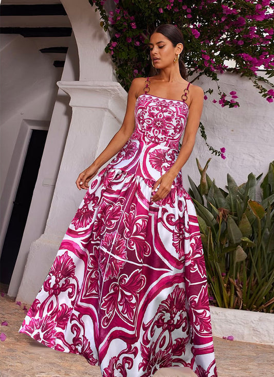 Sling Print Dressi Two Piece Swimsuit Set