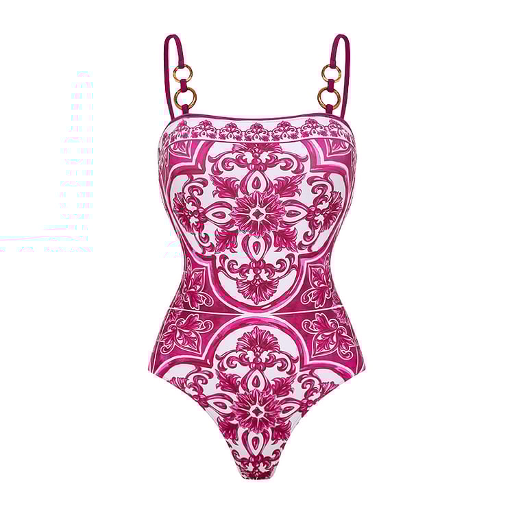 Sling Print Dressi Two Piece Swimsuit Set