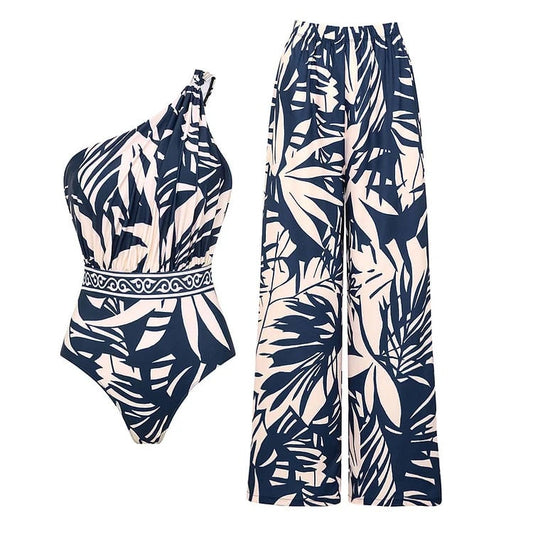 Dbvacay  Print Pants One Piece Swimsuit Set