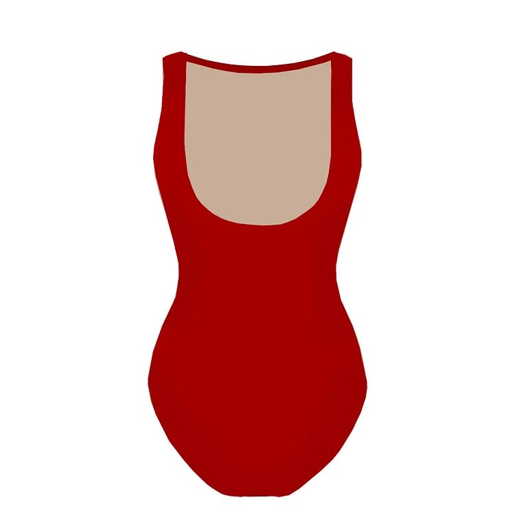 Laser Cutting Flower Hollow Flared Skirt Swimsuit Set